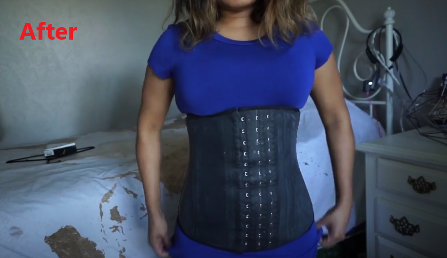 after 1 ann chery waist trainer and shaper