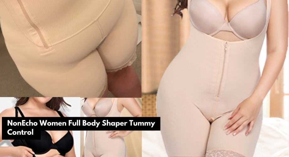 NonEcho Women Full Body Shaper Tummy Control Seamless Slimming Shapewear Bodysuit Butt Lifter Slimmer 