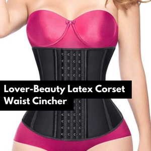 lover beauty latex corset waist cincher 1