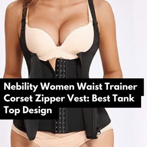 nebility women waist trainer corset zipper