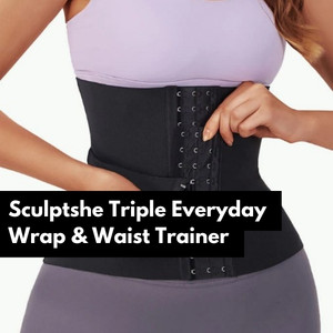 sculptshe triple everyday wrap waist trainer