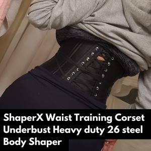 shaperx waist training corset underbust heavy duty 26 steel body shaper 1