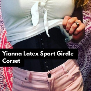 yianna latex sport girdle corset 1