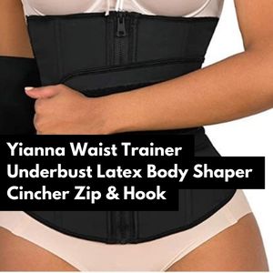 yianna waist trainer underbust latex body