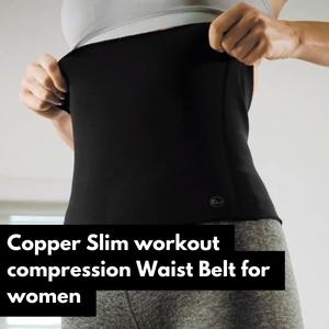 copper slim workout compression waist belt for women